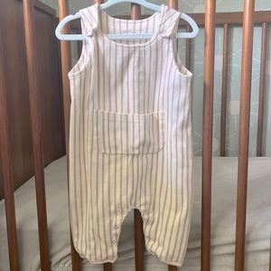 Pehr stripes away overall in peony